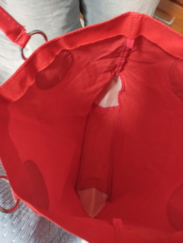 Bolsa de loneta roja