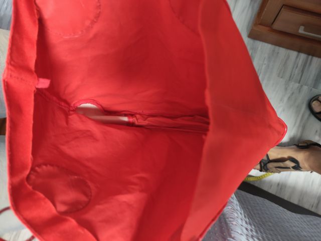 Bolsa de loneta roja