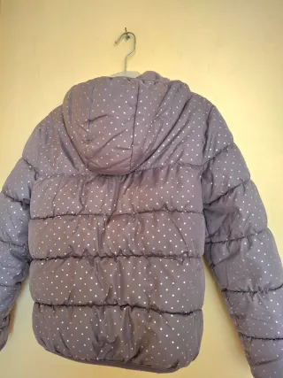 Chaqueta niña estrellas gris 9 10 años
