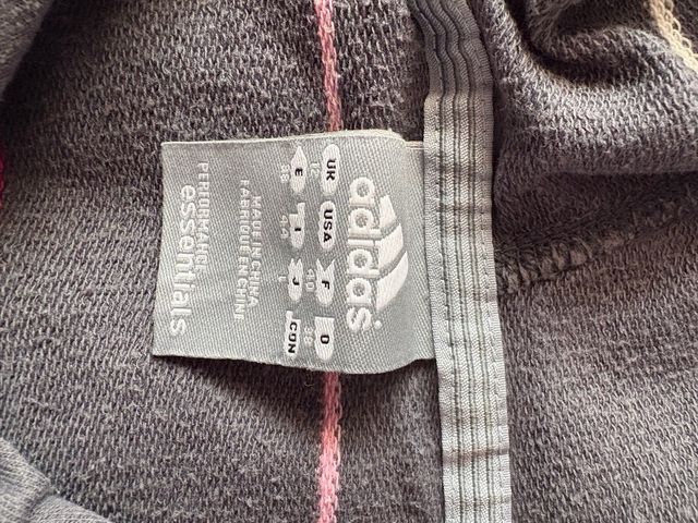 Sudadera Adidas niña gris y rosa