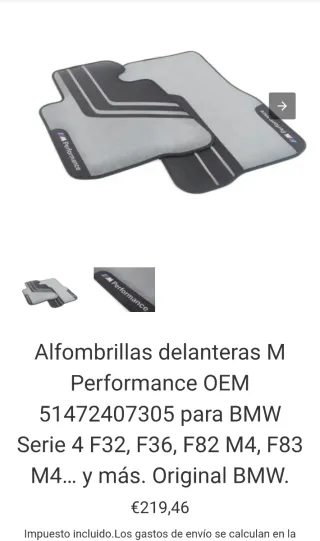 Alfombrillas BMW M Performance