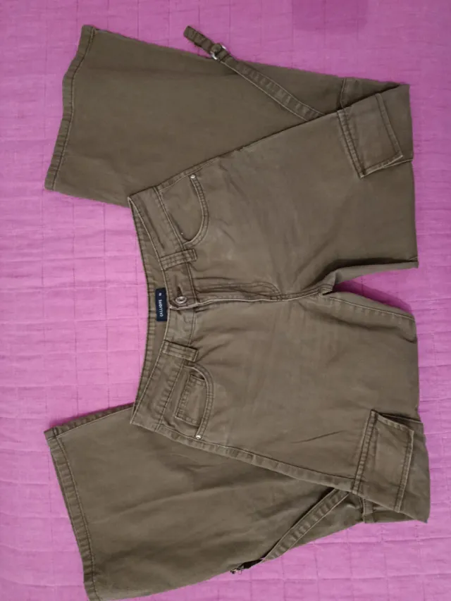 Pantaloni cargo Calliope verde oliva