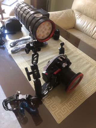 Cámara y Carcasa Buceo Olympus