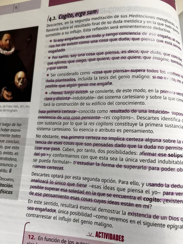 Historia de la Filosofía 2º Bachillerato