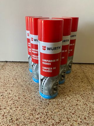 5 Botes Limpia Frenos Wurth