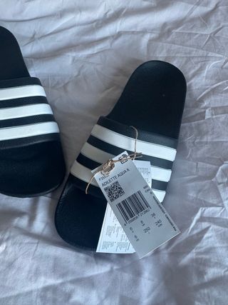 Chanclas Adidas Adilette Negro Blanco