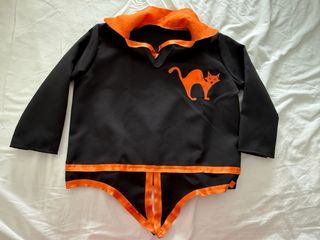 Disfraz Brujo Negro y naranja 
