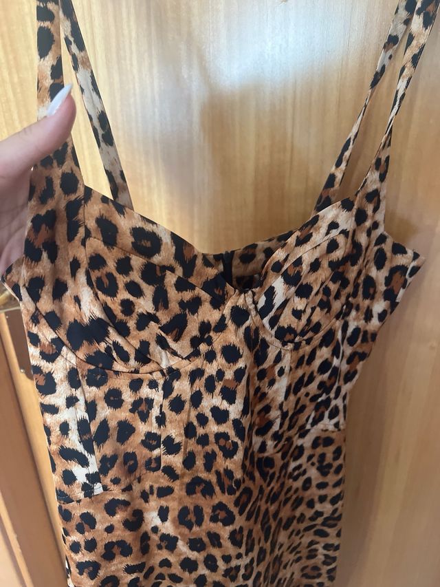 Vestido Leopardo Zara Largo
