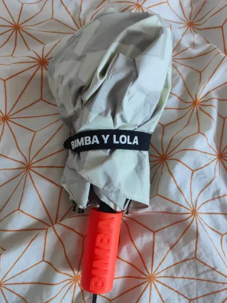 Paraguas Bimba y Lola gris y naranja