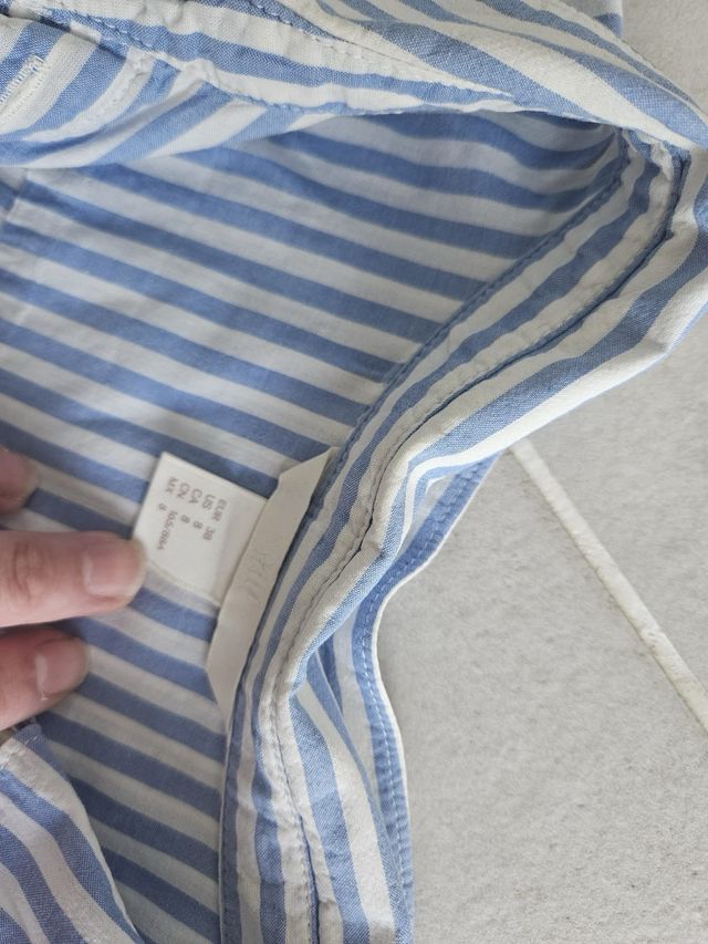 Camisa sin mangas a rayas