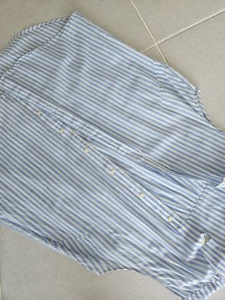 Camisa sin mangas a rayas