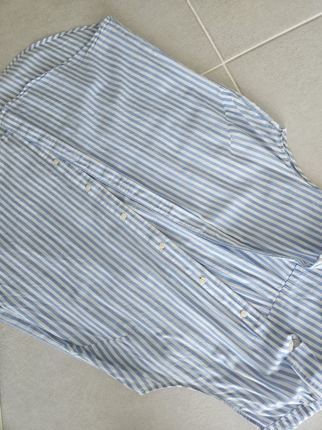 Camisa sin mangas a rayas