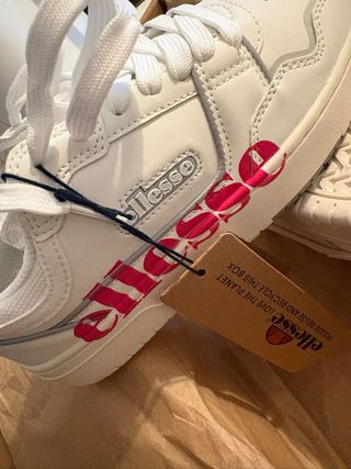 Scarpe da ginnastica Ellesse bianche e rosa