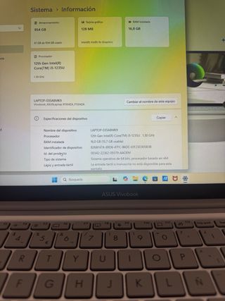 ASUS Vivobook procesador intel 5 