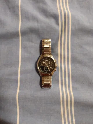 Reloj Lotus Negro y Plateado 