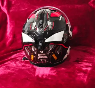 Casco SHARK Spartan GT Carbon Urikan Negro/Rojo