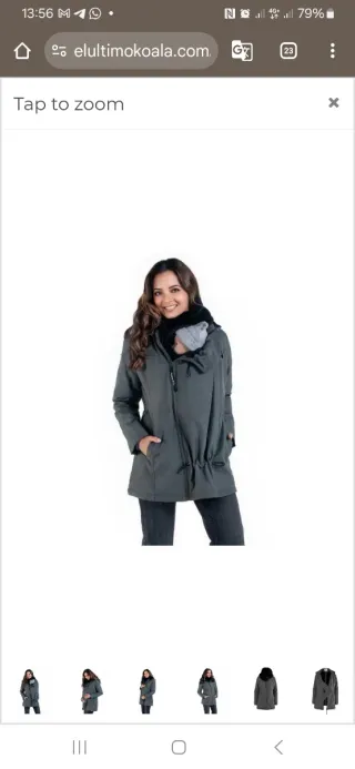 Chaqueta 4 en 1 Wombat Wallabi Porteo Talla M