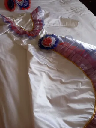 Disfraz Salsa Mujer Talla 38 Blanco