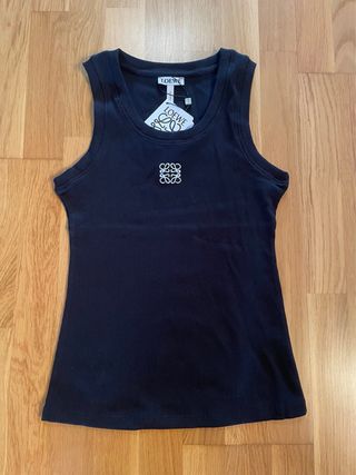 Camiseta sin mangas LOEWE negra