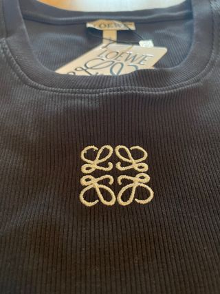 Camiseta sin mangas LOEWE negra
