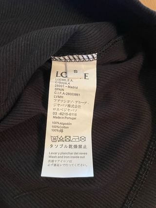 Camiseta sin mangas LOEWE negra