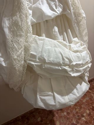 Cancán Fallera Niña Blanco Talla 2 