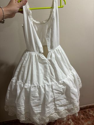Cancán Fallera Niña Blanco Talla 2 