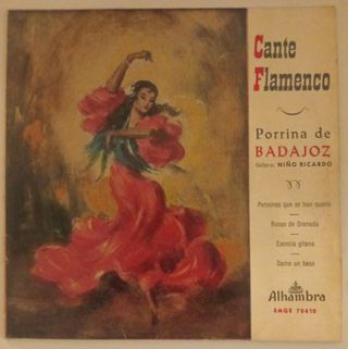 Vinilo EP Porrina de Badajoz (Alhambra EMGE 70410)