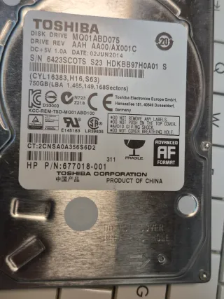 DISCOS DUROS  SATA 2.5 DE VARIOS TAMAÑOS Y MODELOS