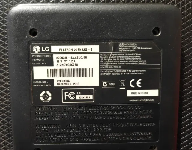 Monitor LG FLATRON 22EN33S - B 21,5"