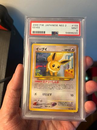 Pokemon Eevee Japonés Neo 2 PSA 9