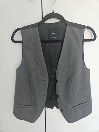 Chaleco Mango Gris