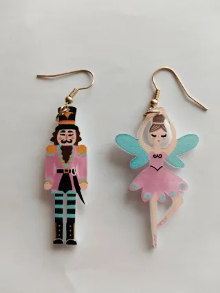Pendientes Cascanueces y Bailarina