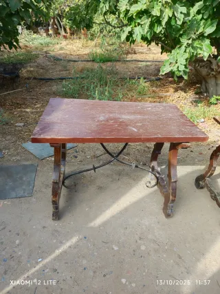 2 Mesas Provenzal Madera y Metal