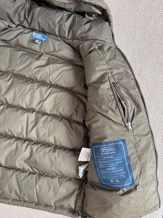 Abrigo Puffer Polo Ralph Lauren Talla M Verde Oliv