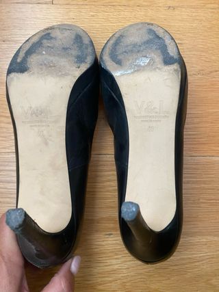 Zapatos de tacón negros Victorio Luccino