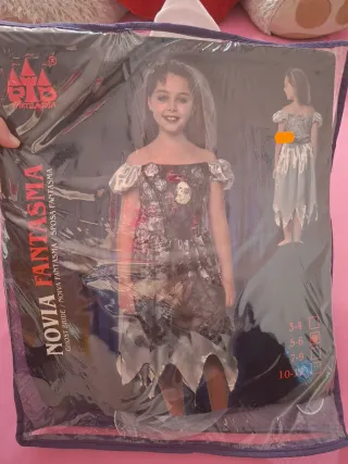 Disfraz Novia Fantasma Talla 5-6 años