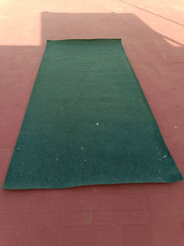 Alfombra de terraza verde