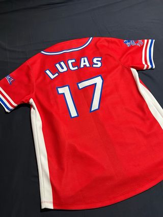 Camiseta Béisbol ZHOUKA Roja Talla 17