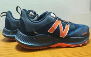 Zapatillas New Balance Nitrel V4 Azul/Naranja