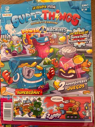 lote de 10 revistas y cómic-guía superthings