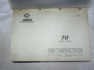 Autocarro FIAT OM 70 70 NC Catalogo Ricambi 1976