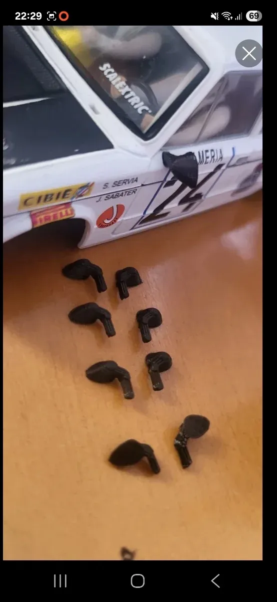 Retrovisores Scalextric 3D Slot