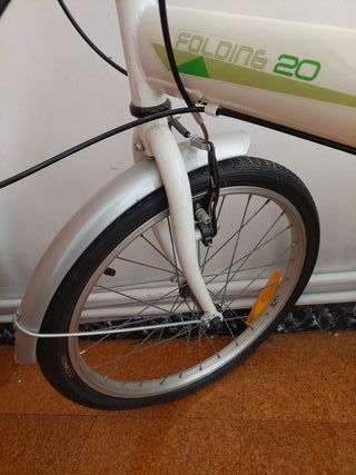 Bicicleta Urbana Plegable Blanca
