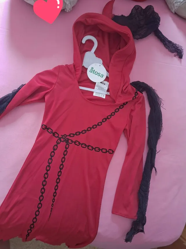 Disfraz de Demonia Atosa Talla 5-6 años