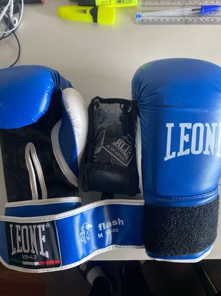 Guantes de Boxeo Leone Azules