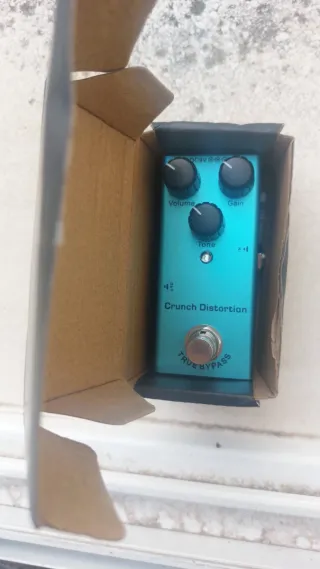Minipedal  Guitarra Crunch Distortion Azul