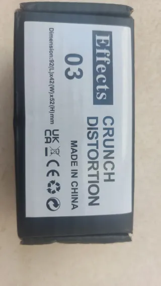 Minipedal  Guitarra Crunch Distortion Azul