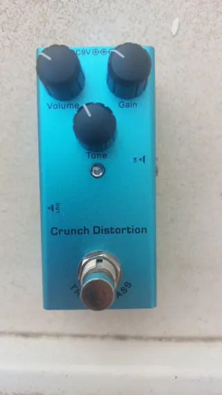 Minipedal  Guitarra Crunch Distortion Azul