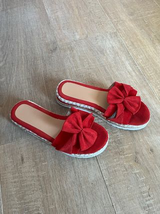 Sandalias rojas 